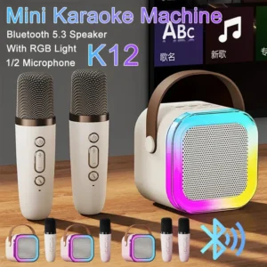 Karaoke Machine Portable Bluetooth 5.3 PA Speaker System